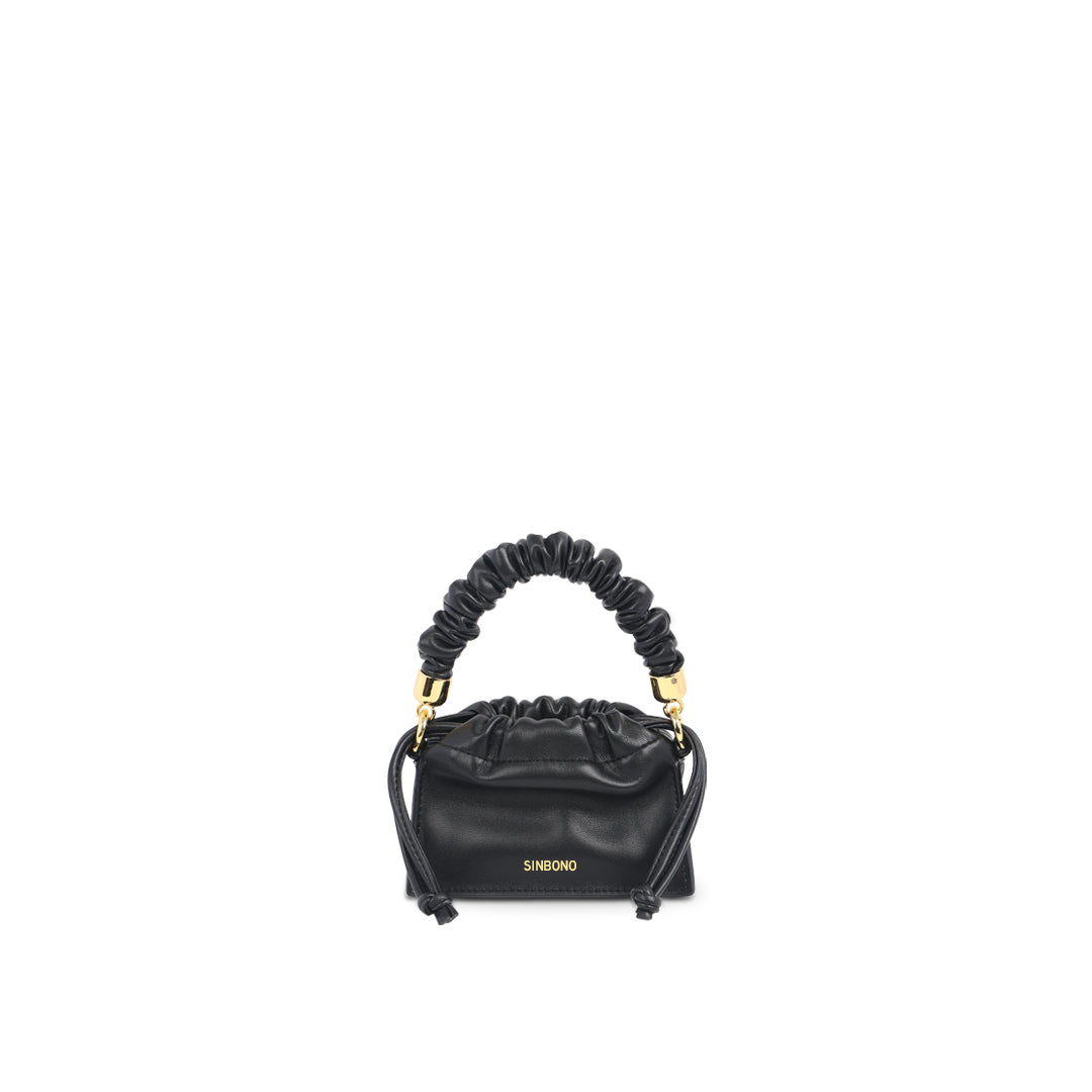 SINBONO - Mini Drawstring Handbag -Black