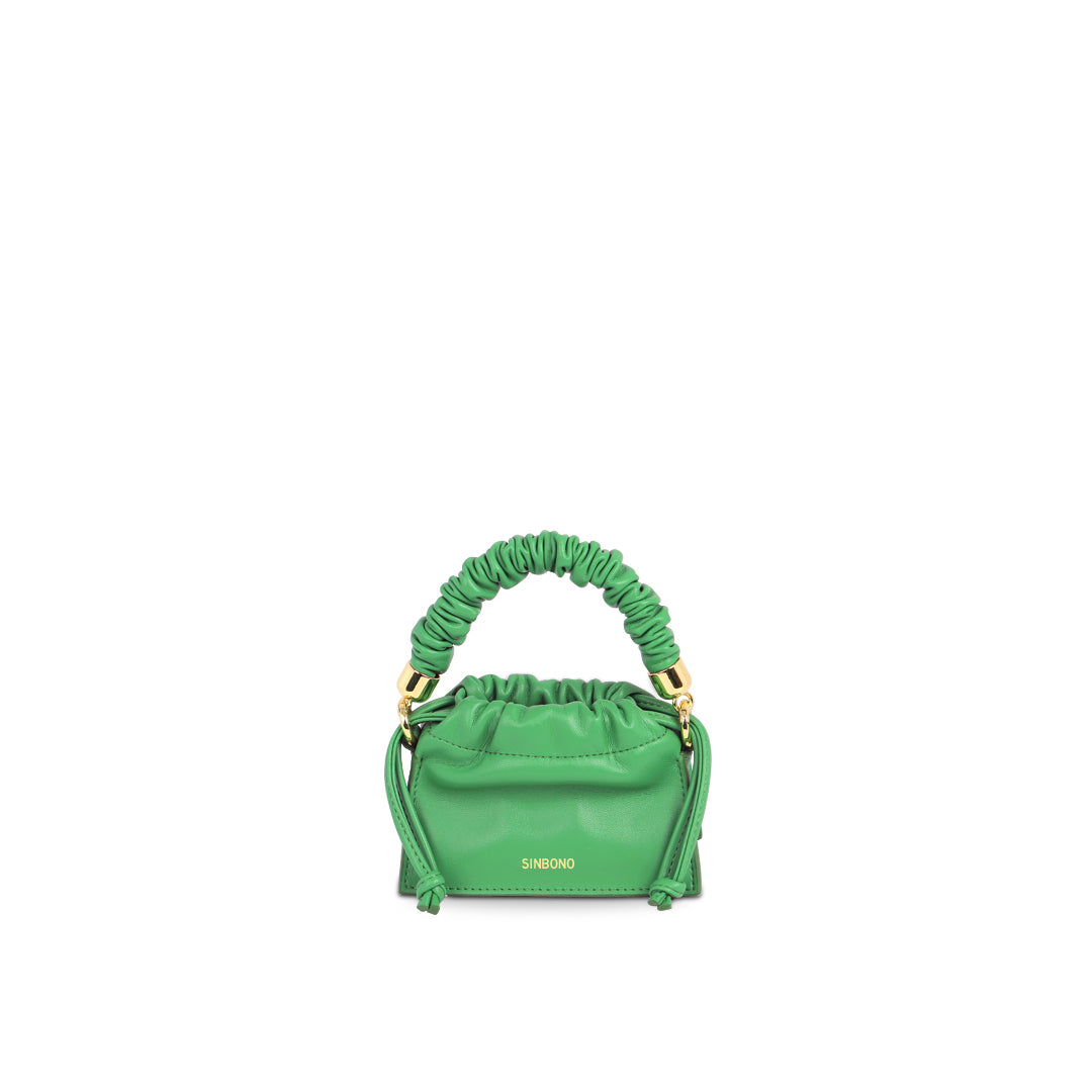 SINBONO - Mini Drawstring Handbag -Grass Green