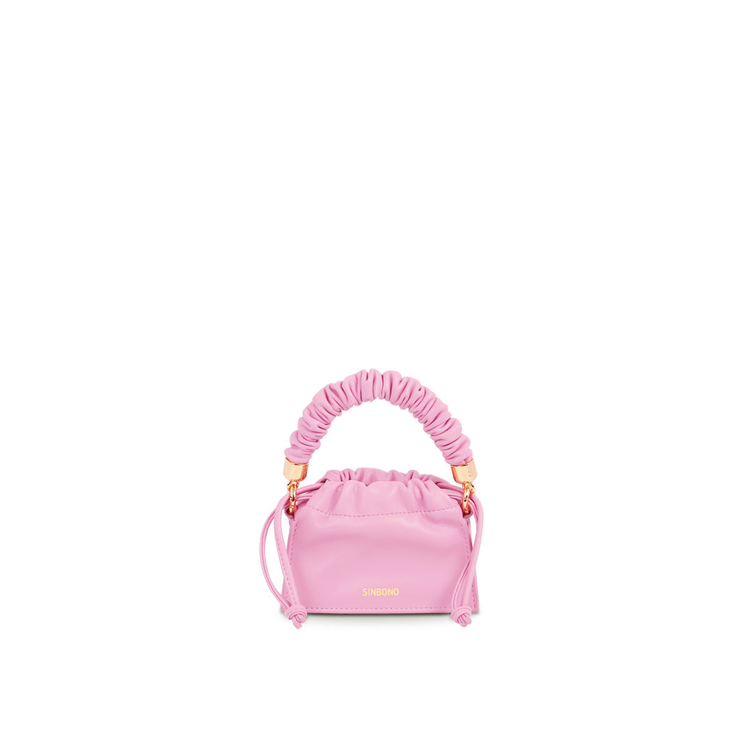 SINBONO - Mini Drawstring Handbag -Pink