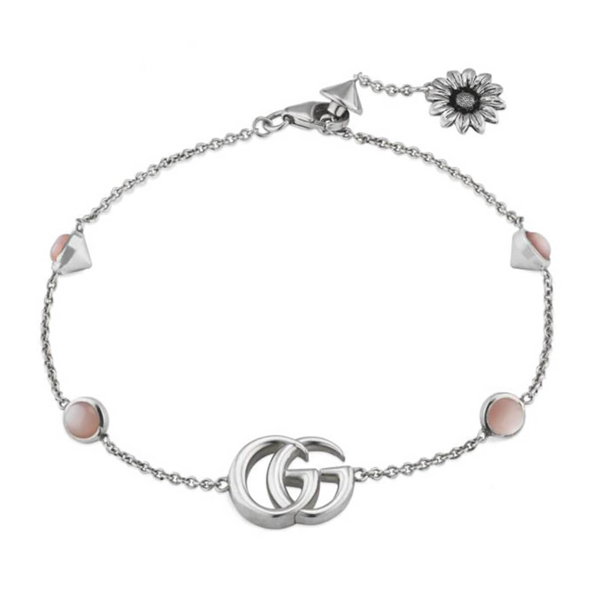 Sterling Silver Marmont Pink Bracelet - 19cm