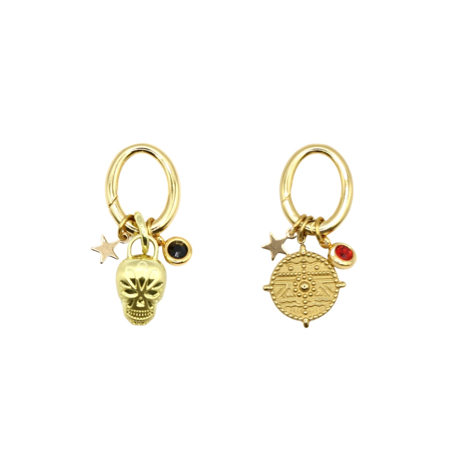 The Elsewhere Co. Accessories - Gold Handbag Charm Set - Red
