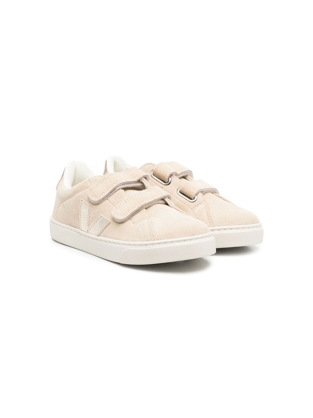 VEJA Kids touch-strap low-top sneakers - Neutrals