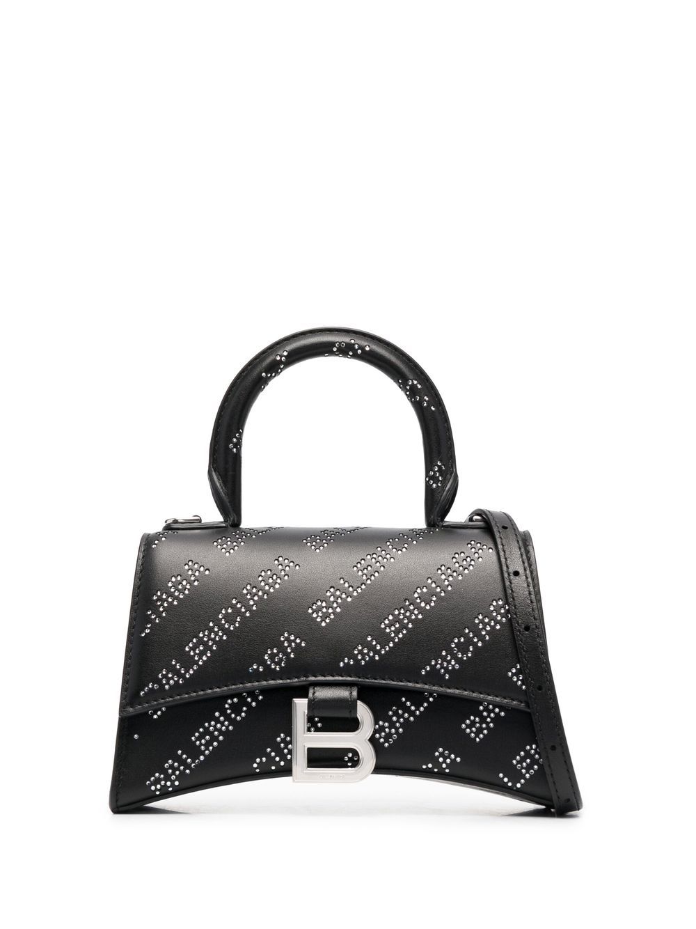 Balenciaga XS Hourglass tote bag - Black