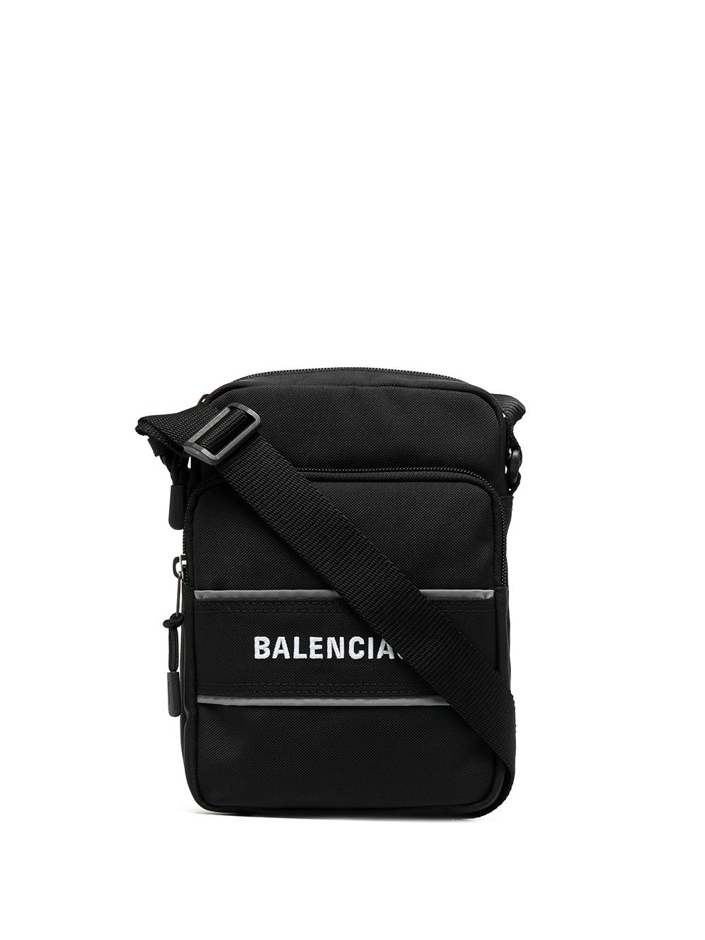 Balenciaga logo-print messenger bag - Black