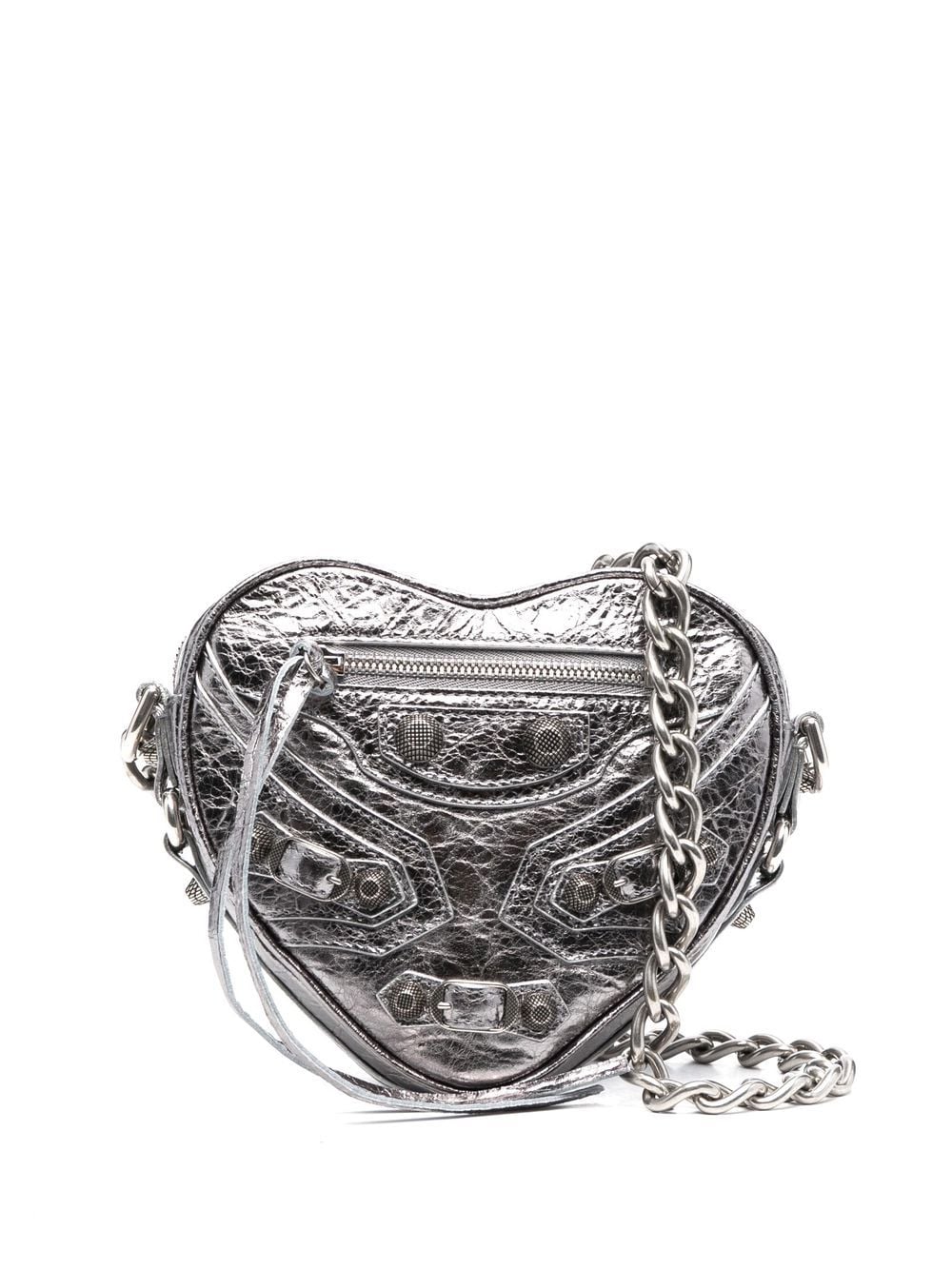 Balenciaga mini Le Cagole Heart crossbody bag - Silver