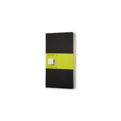 Cahier Journal Plain Pocket Black