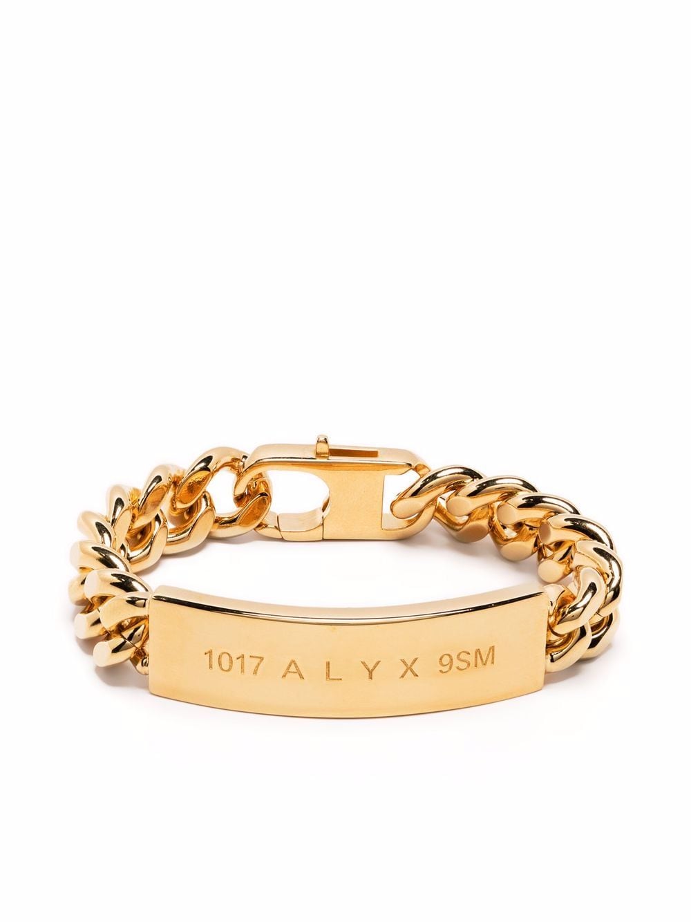 1017 ALYX 9SM chainlink embossed-logo bracelet - Gold