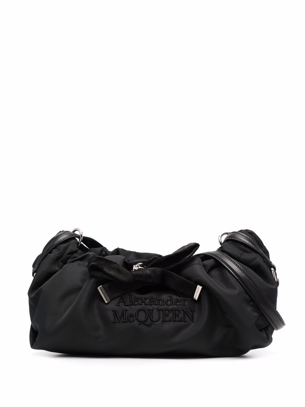 Alexander McQueen mini Bundle logo bag - Black