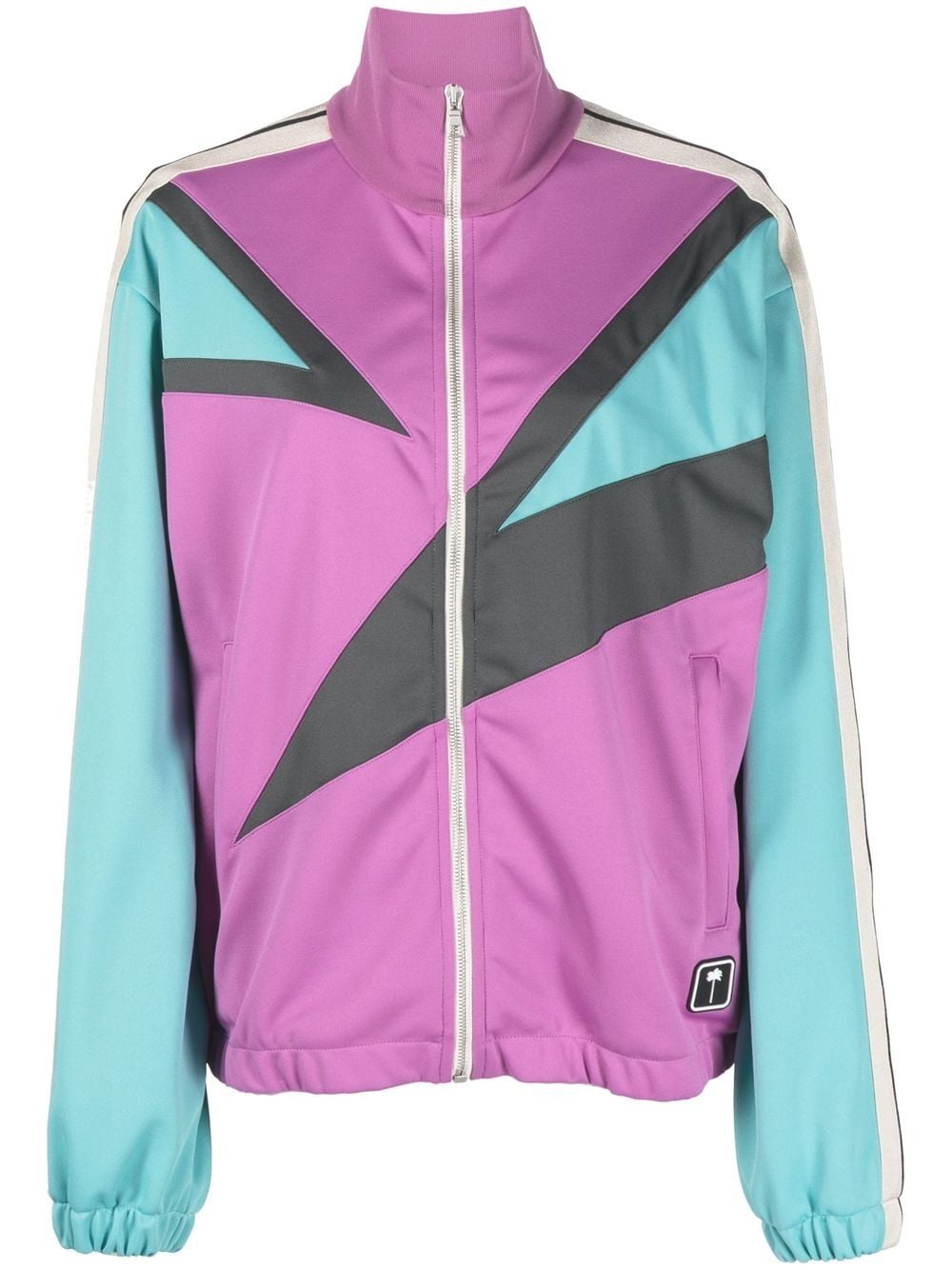 Palm Angels 80's colour-block track jacket - Purple