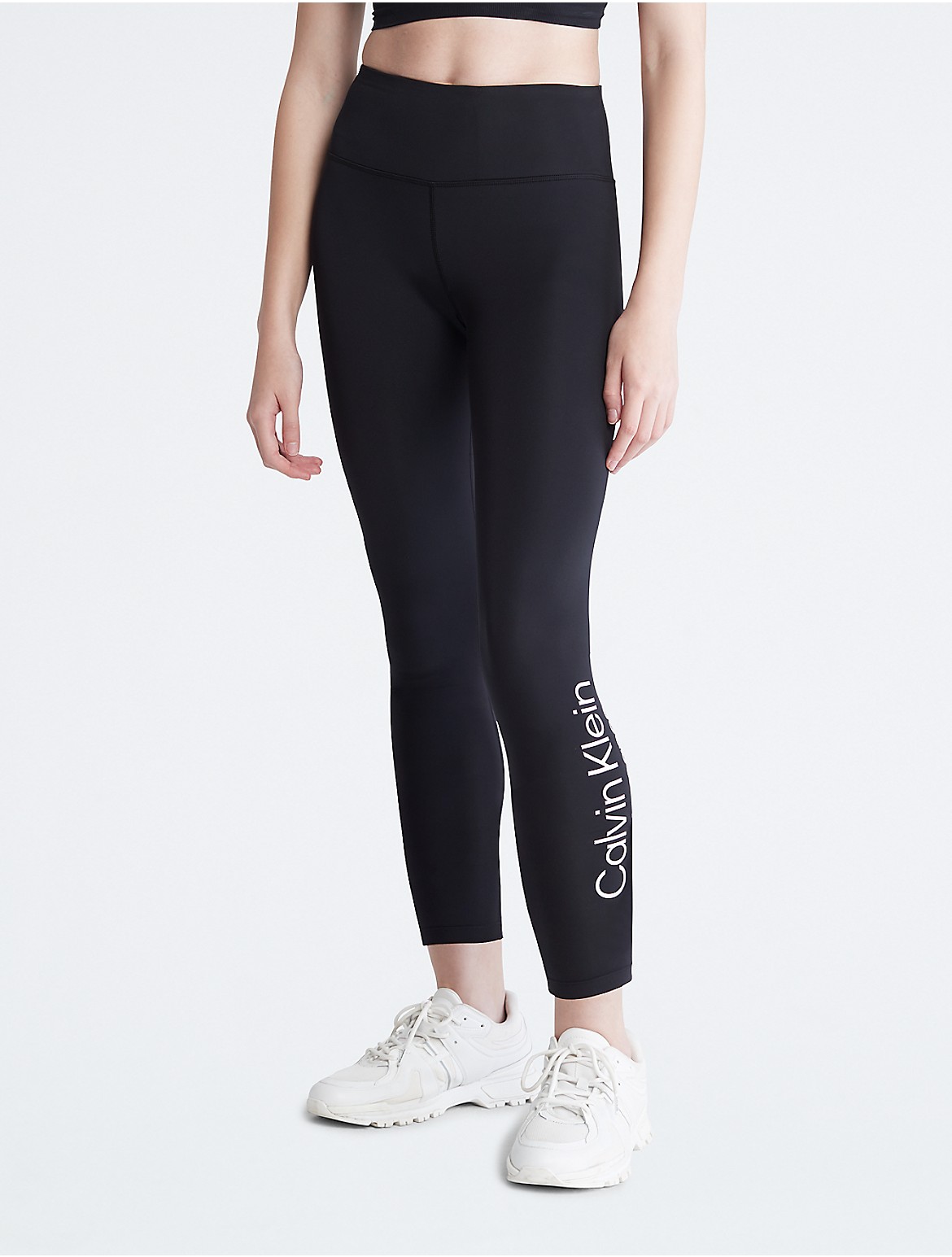 Calvin Klein Women's Performance Sleek High Rise 7/8 Leggings - Black - XL