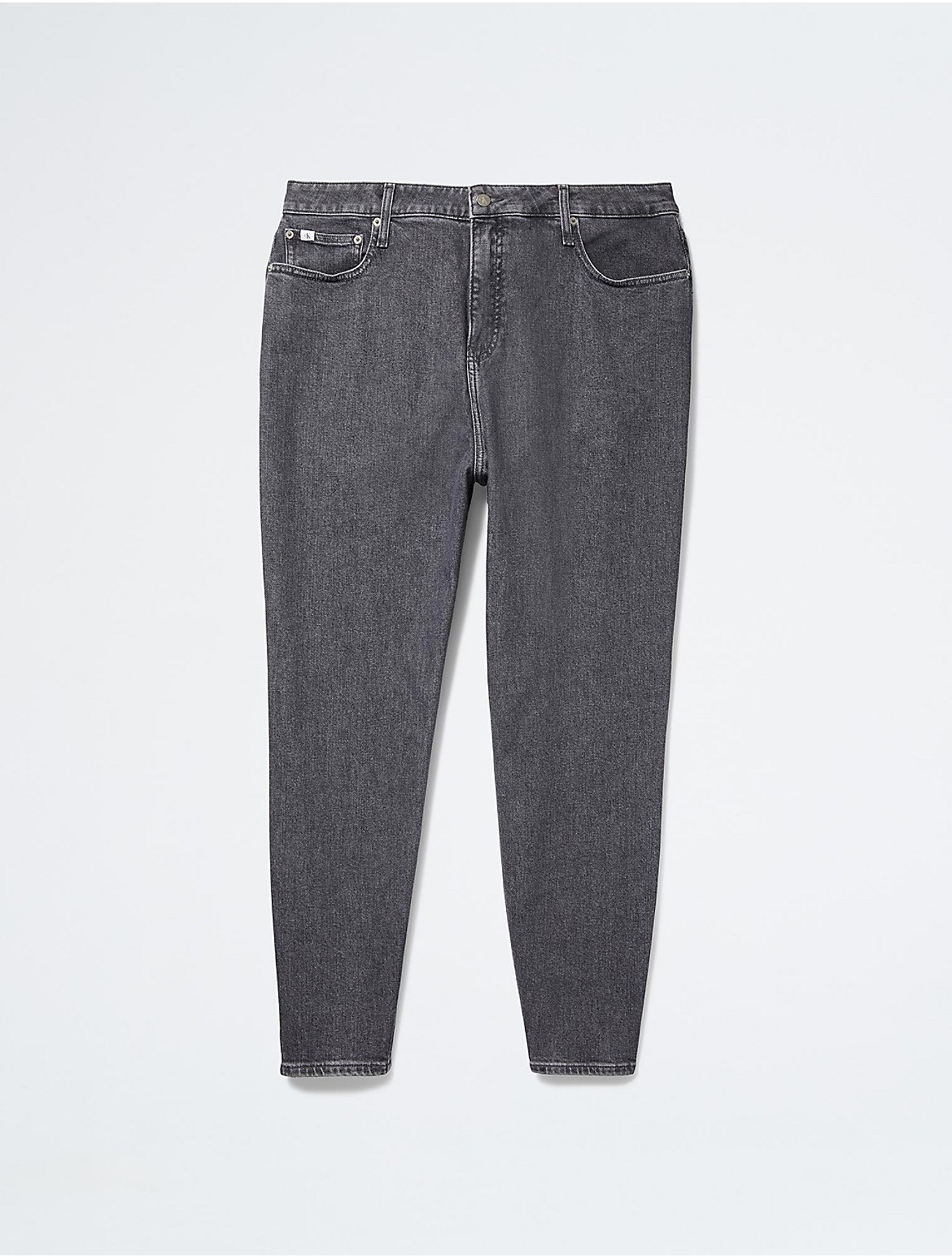 Calvin Klein Women's Plus Size Mom Jeans - Grey - 34