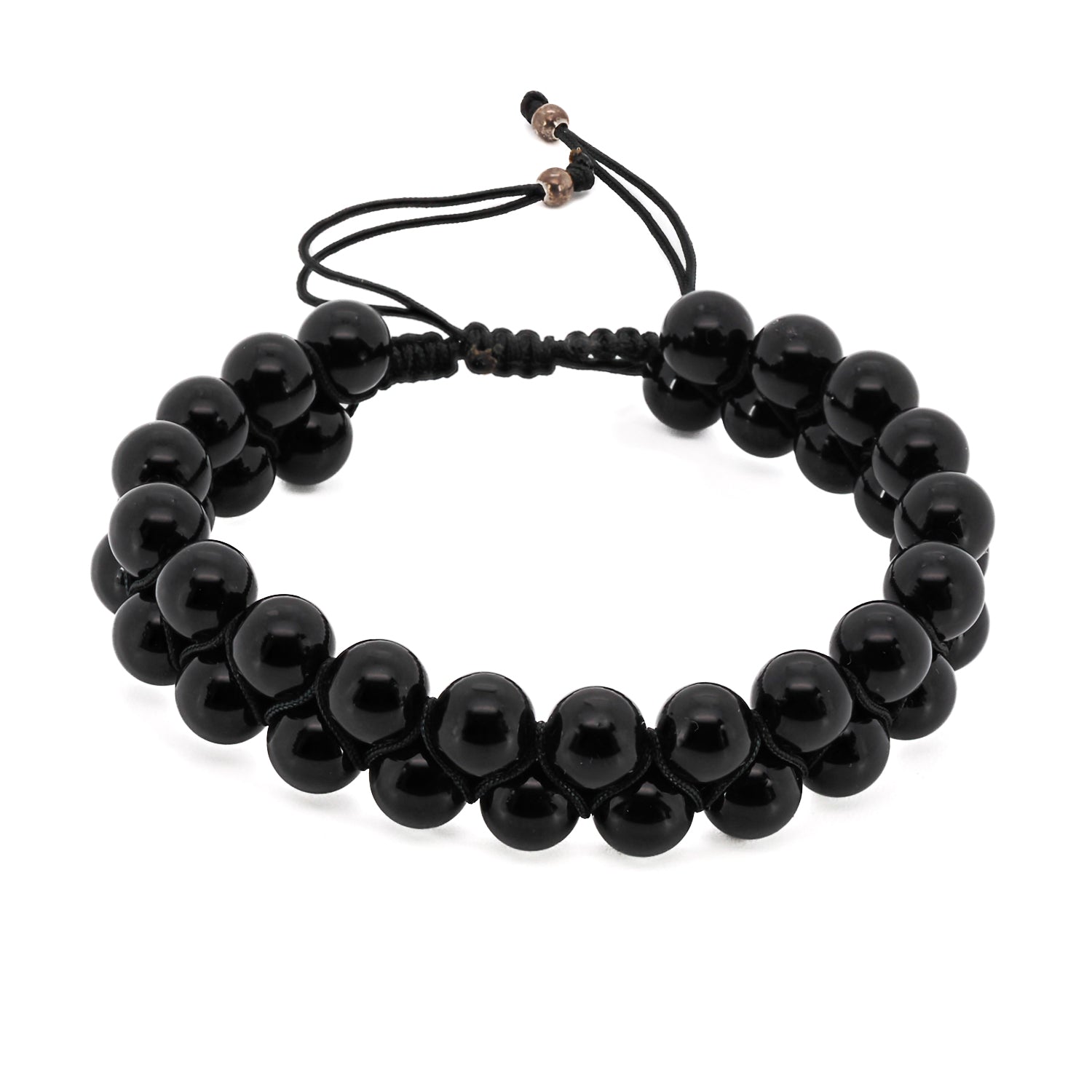 Men's Black Onyx Self Control Bracelet Ebru Jewelry