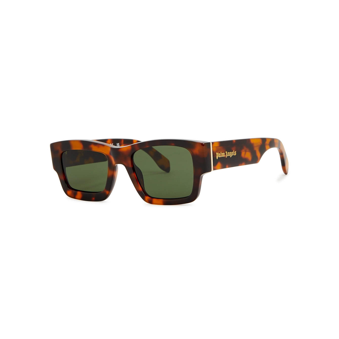 Palm Angels Murray Rectangle-frame Sunglasses, Sunglasses, Green