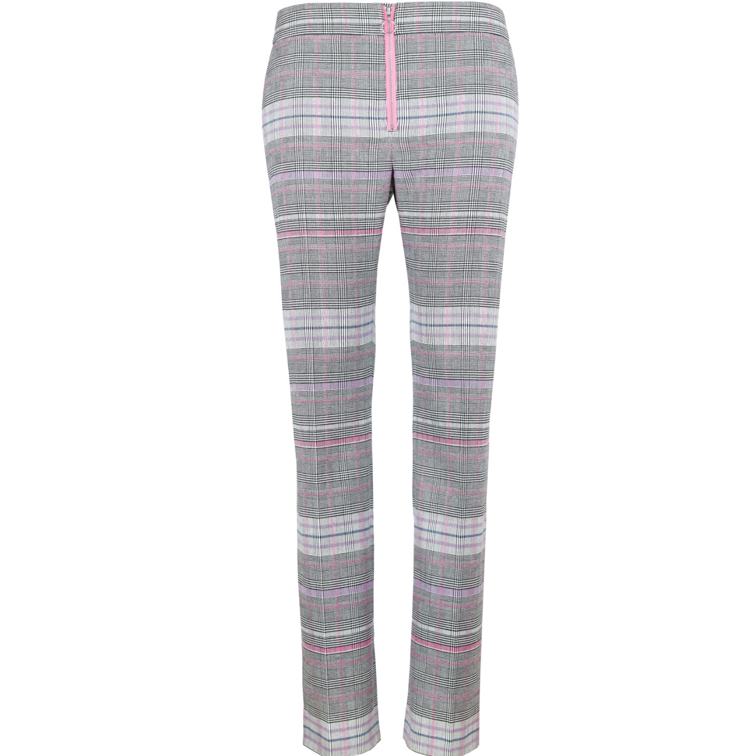 Women's Grey Revivify Trousers In Checker And Pink Small blonde gone rogue
