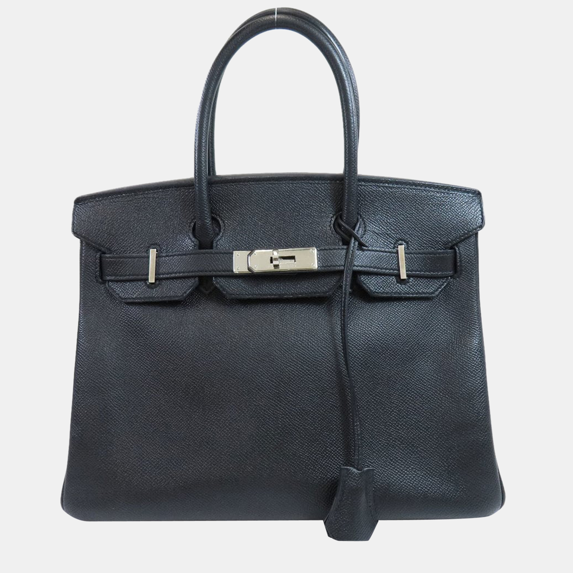 Hermes Birkin 30 black handbag Epson ladies