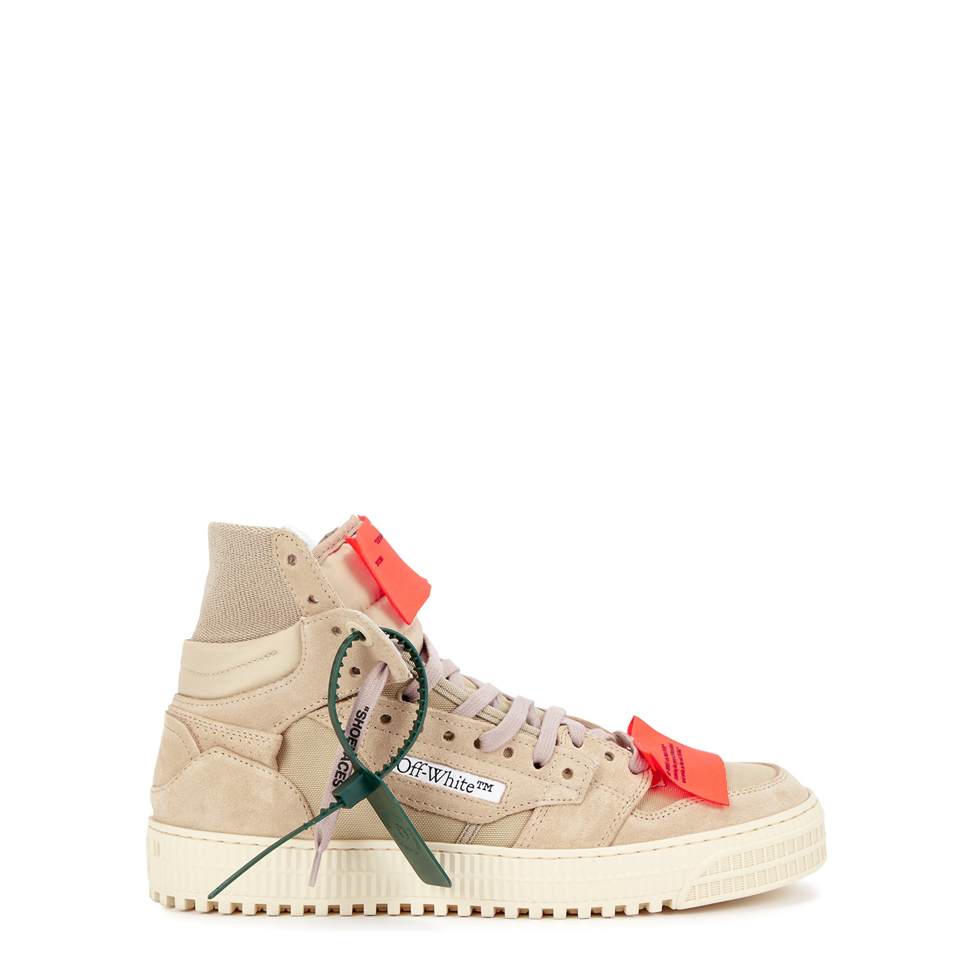 Off-White 3.0 Court Panelled Hi-top Sneakers - Beige - 11