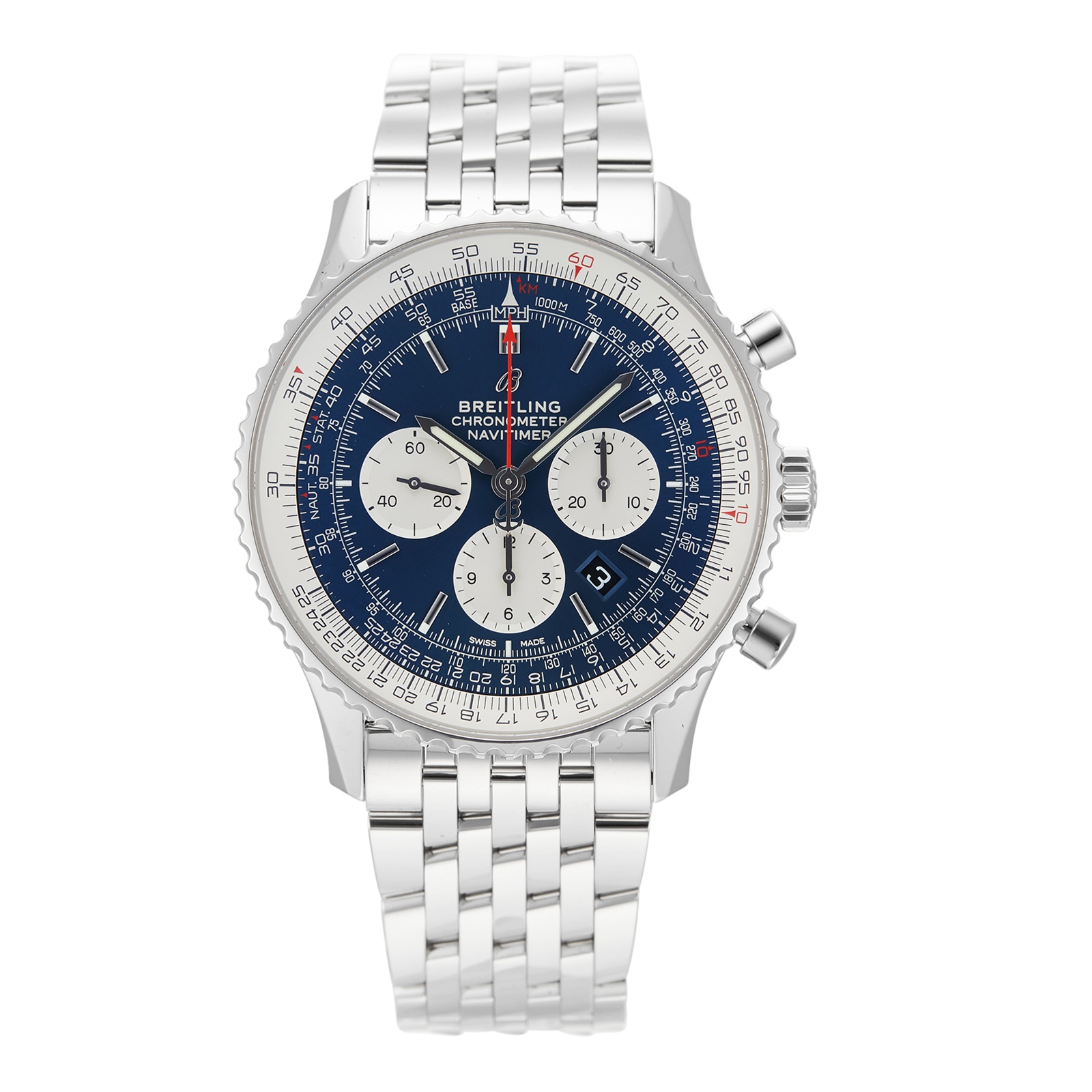Pre-Owned Breitling Navitimer B01 Chronograph Mens Watch AB0127211C1A1