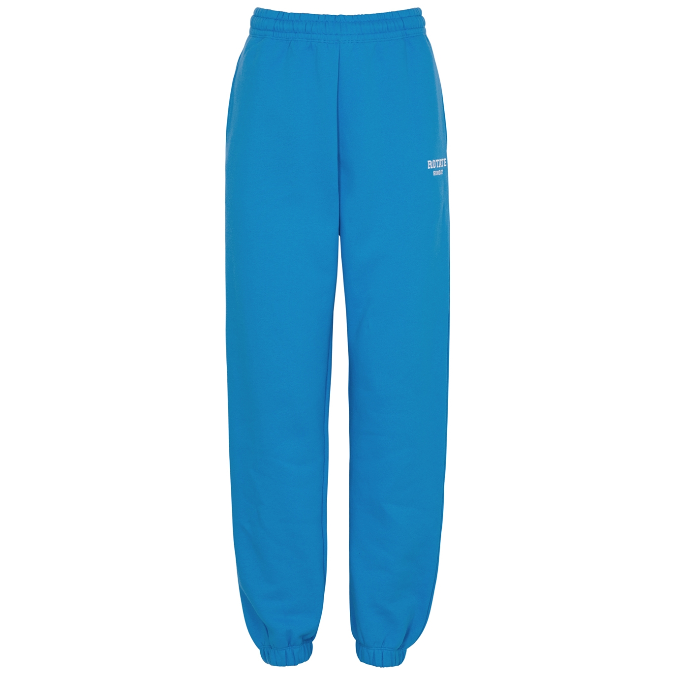 Rotate Sunday Classic Logo-embroidered Cotton Sweatpants - Blue - XS