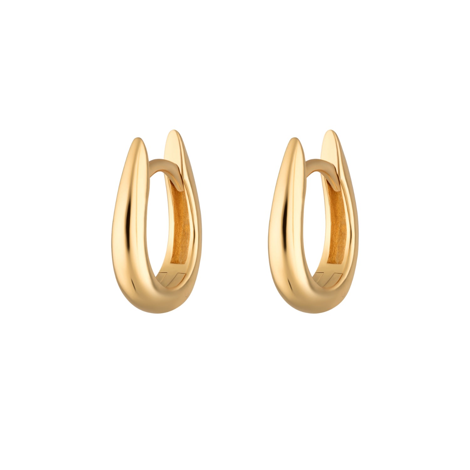 Women's Gold Claw Huggie Earrings Scream Pretty