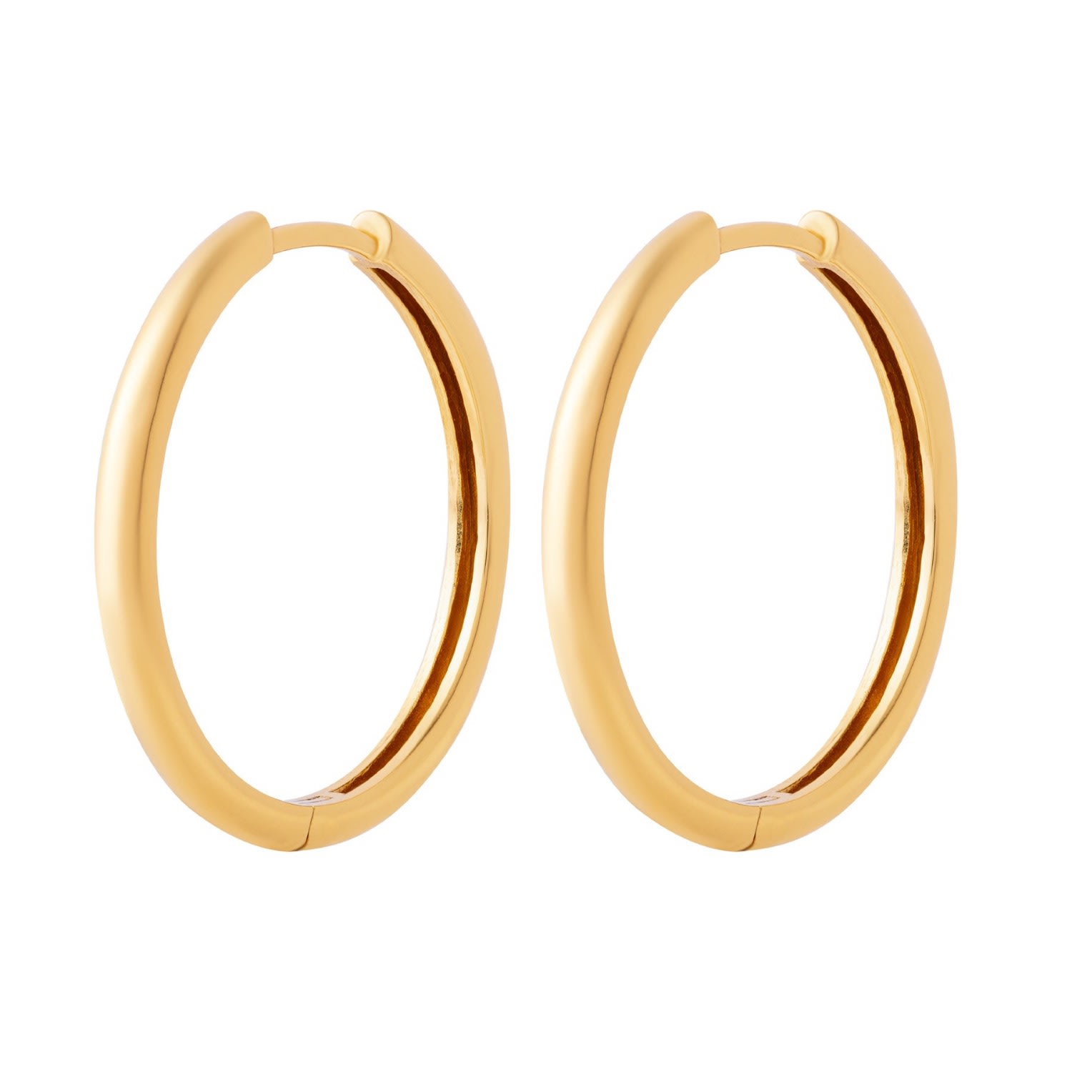 Women's Midi Hoop Earrings Gold Cartilage Cartel