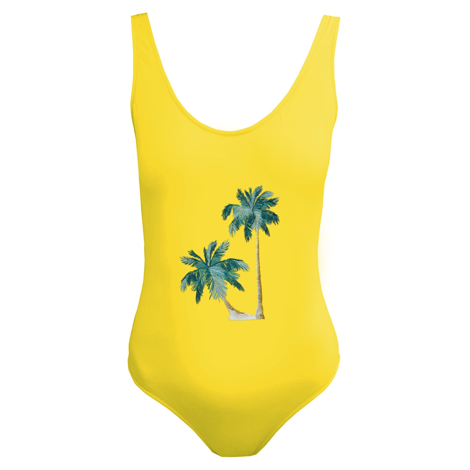 Women's Yellow / Orange / Green Miami One-Piece Swimsuit Small My Pair of Jeans