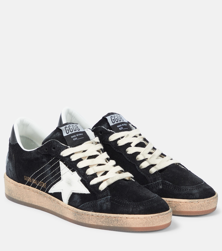 Golden Goose Ball Star suede and leather sneakers