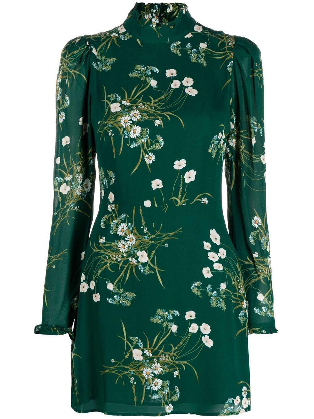 Reformation Lewis long-sleeve dress - Green