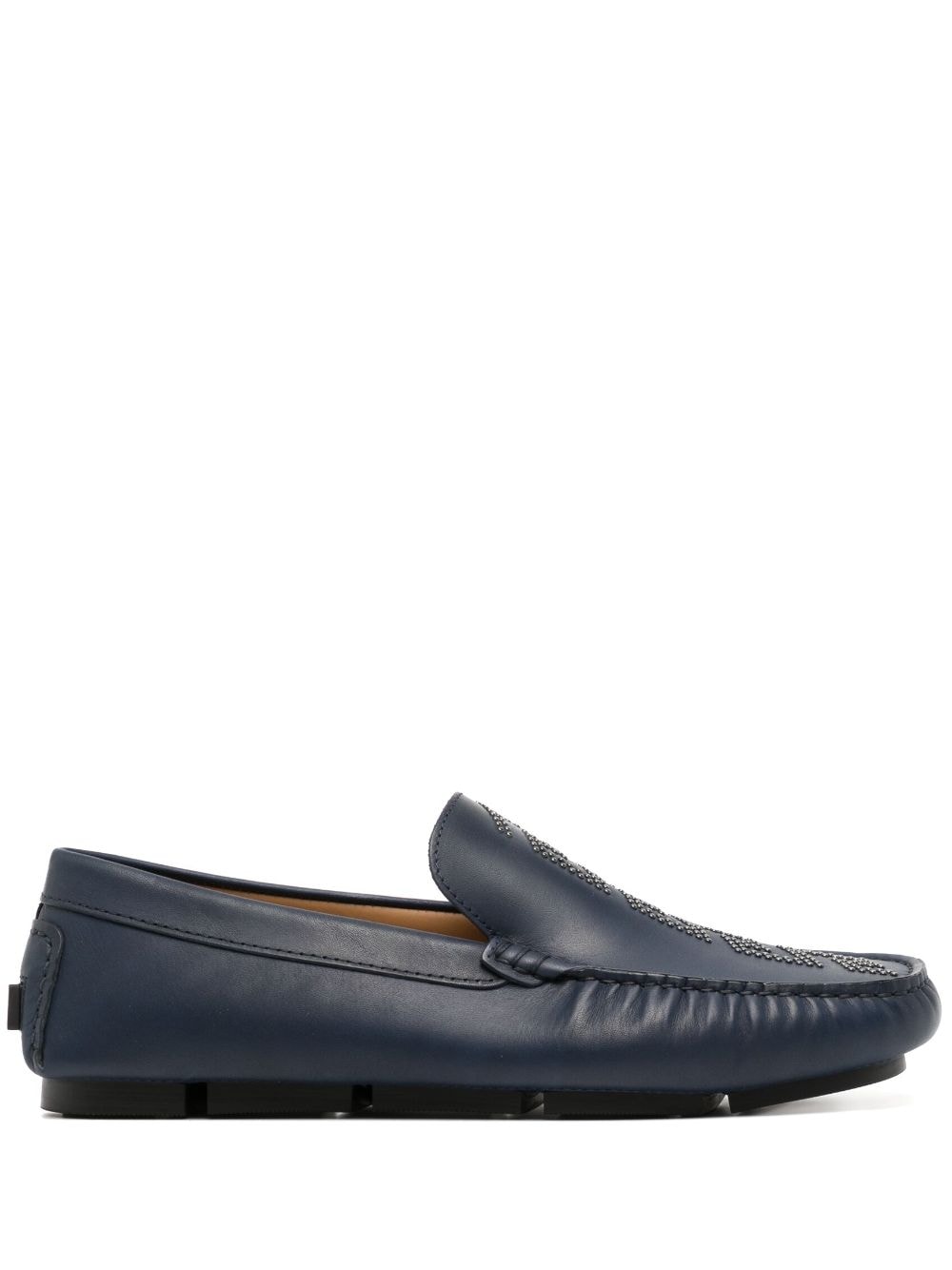 Versace Driver leather loafers - Blue