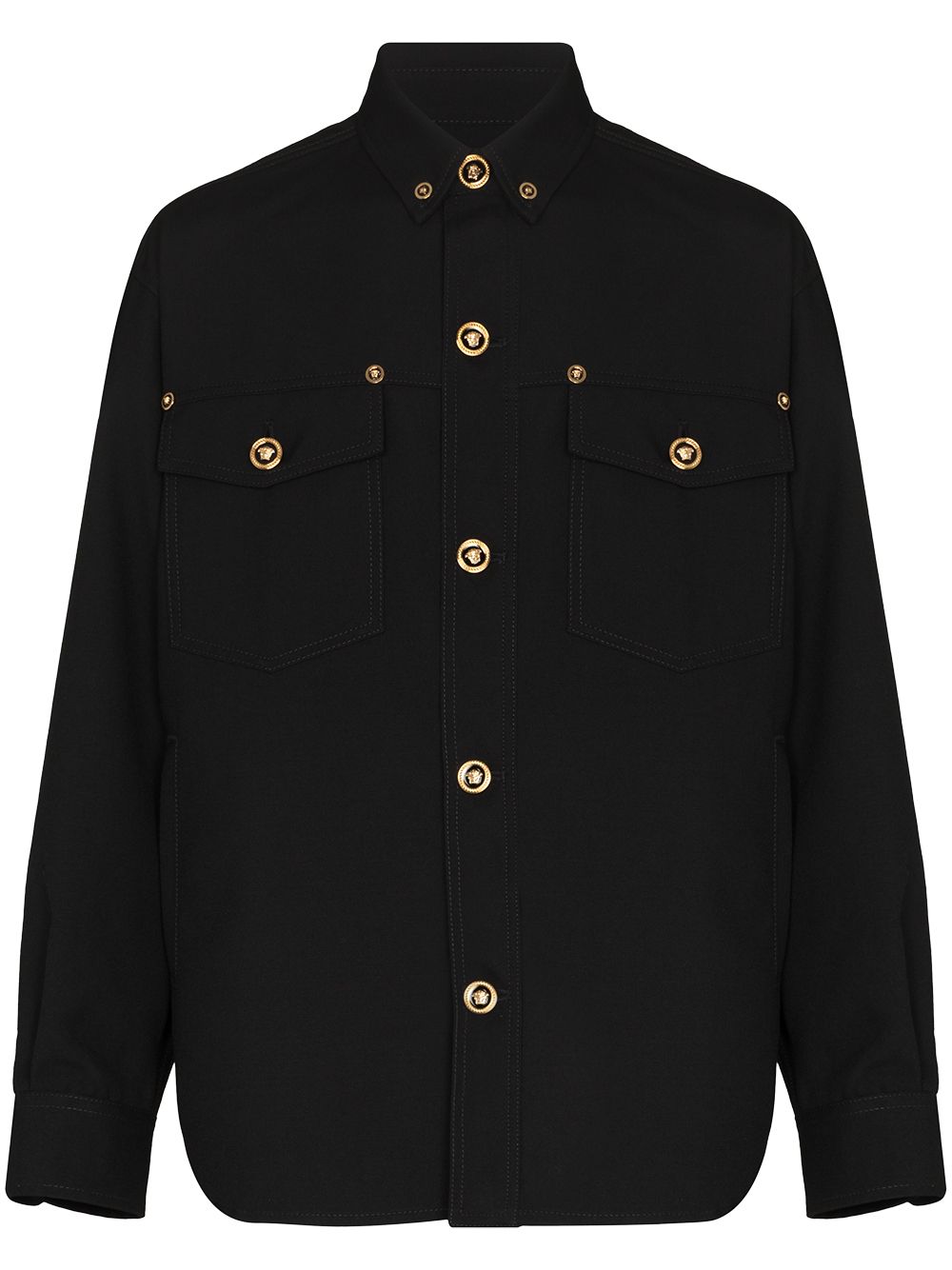 Versace Medusa Head-motif button jacket - Black