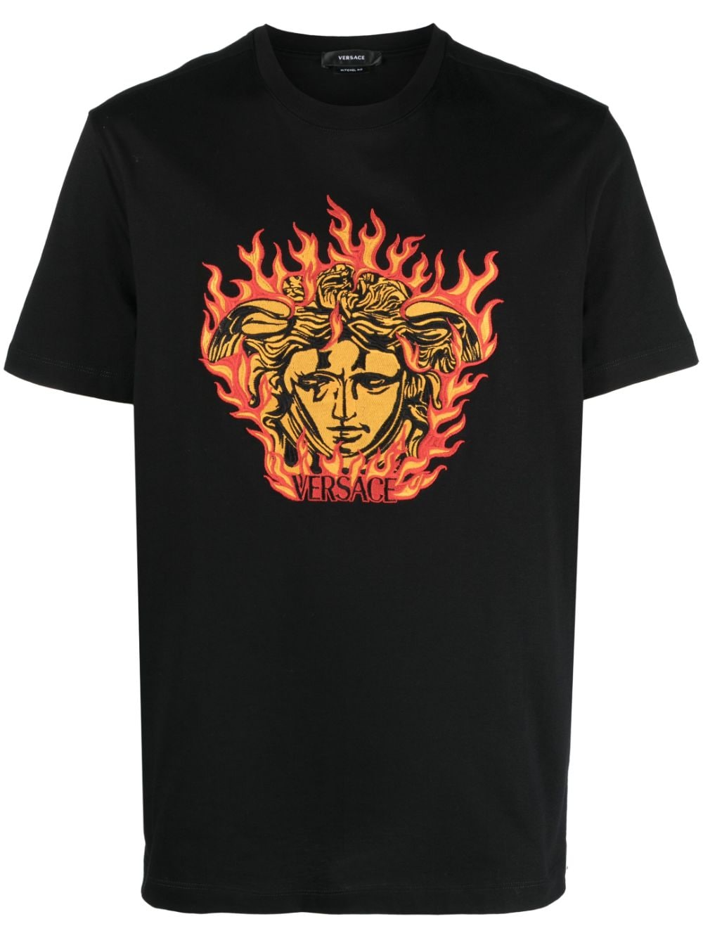 Versace Medusa-print short-sleeve T-shirt - Black