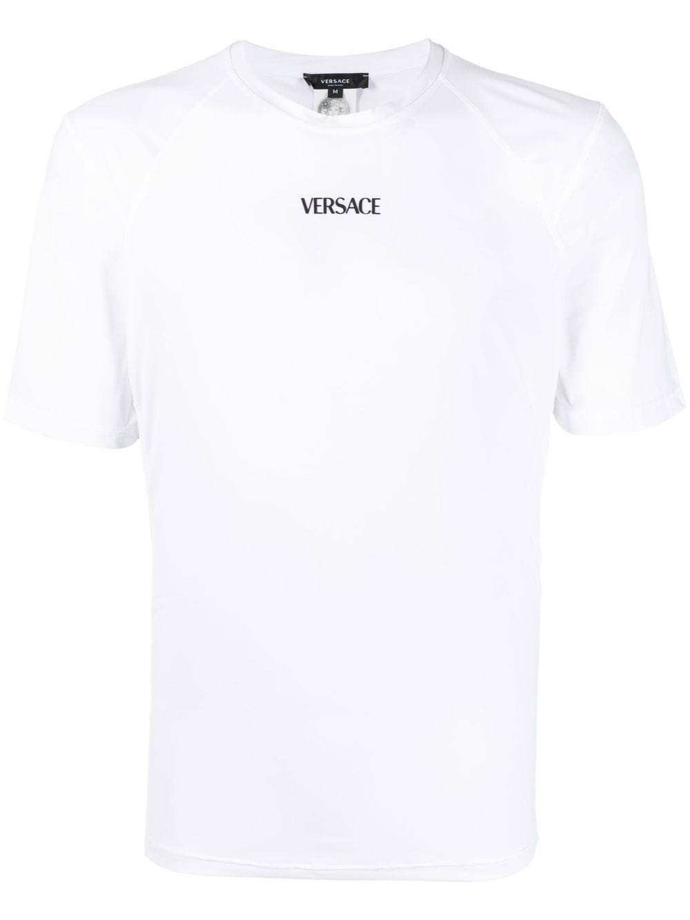 Versace logo-print fitted T-Shirt - White