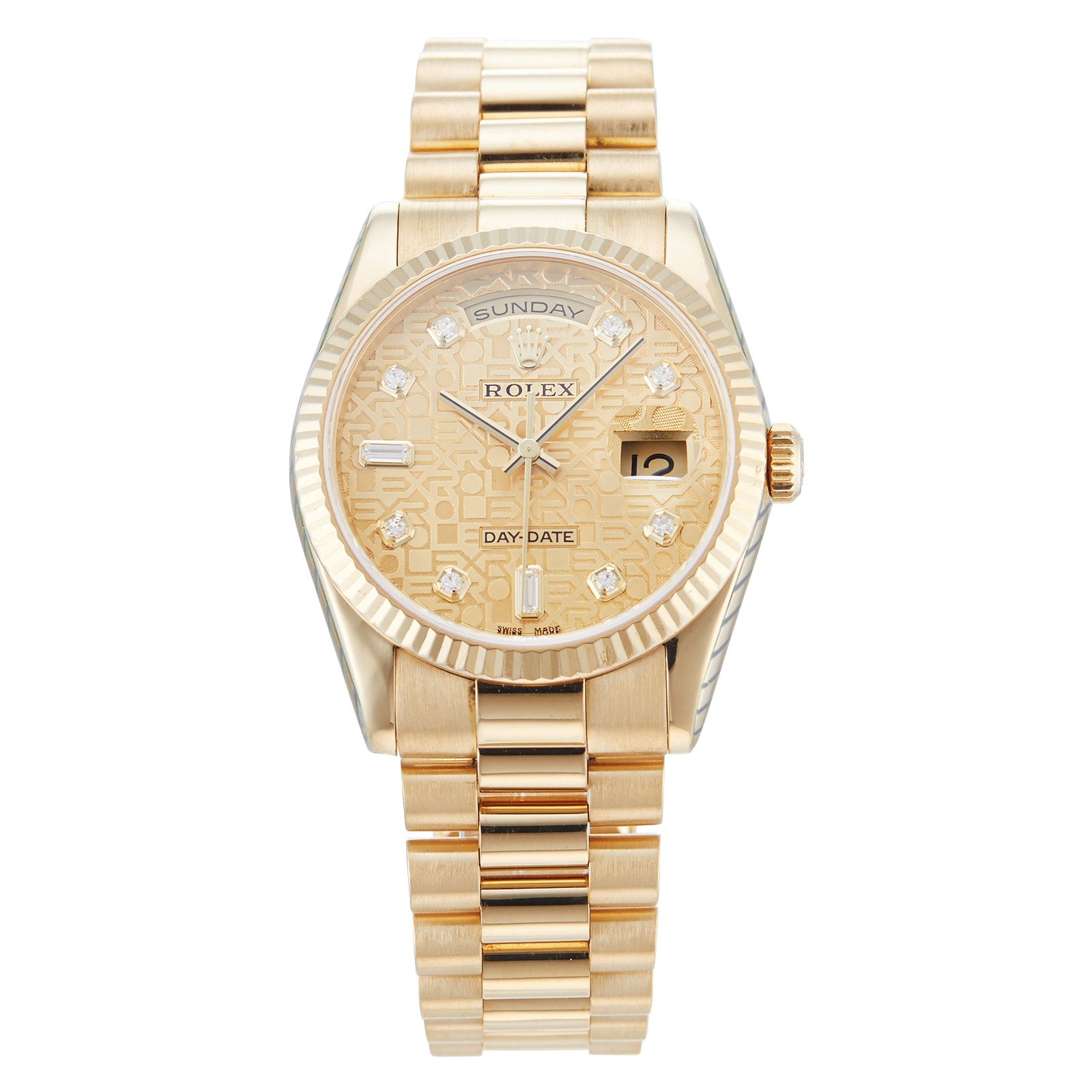 Pre-Owned Rolex Day-Date 36 Mens Watch 118238