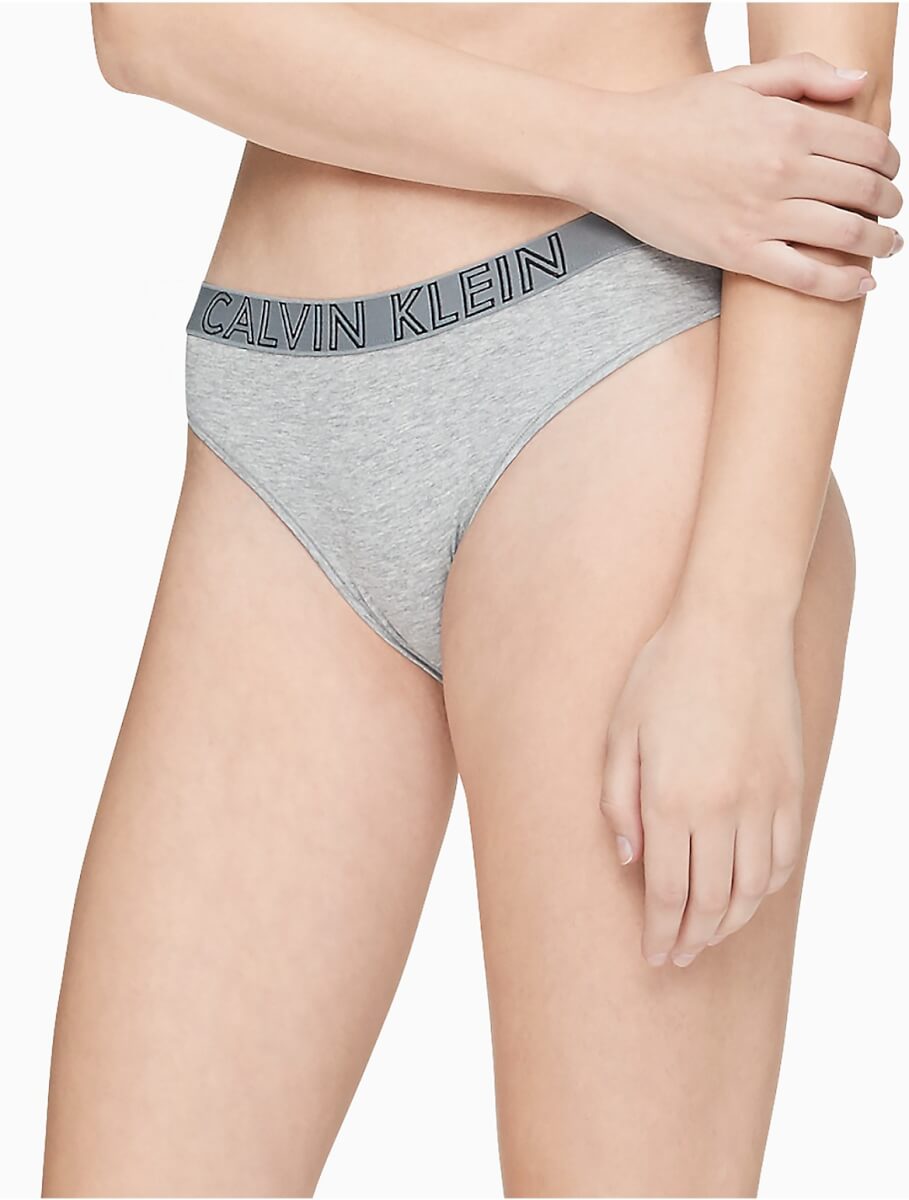 Calvin Klein Women's Ultimate Cotton Bikini Bottom - Grey - XS