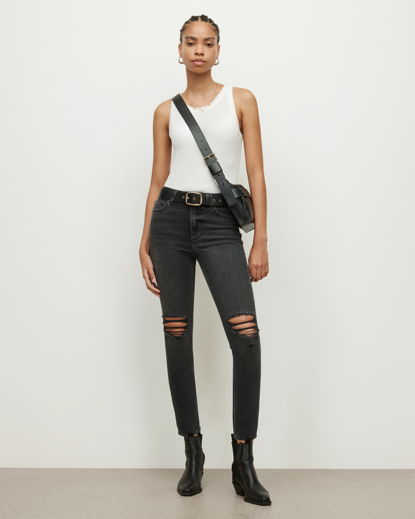 AllSaints Dax High-Rise Skinny Jeans