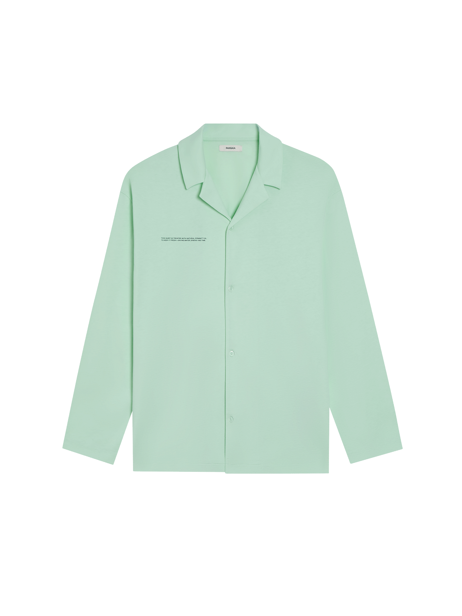 PANGAIA - Organic Cotton Pajama Shirt - lagoon green L