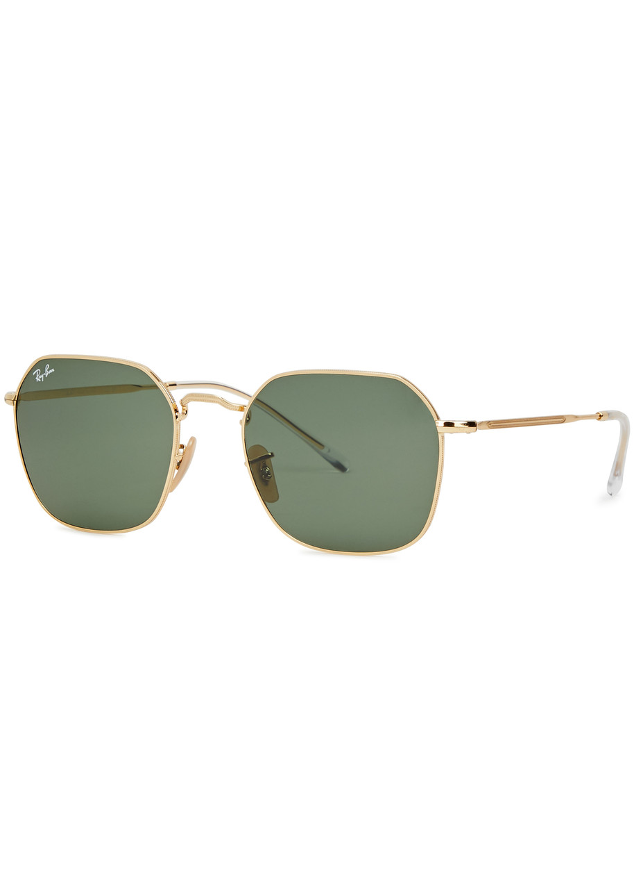 Ray-Ban Jim Hexagon-frame Sunglasses, Sunglasses, 100% UV Protection - Green