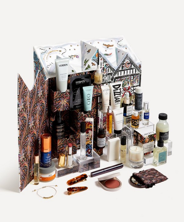 Liberty Women's Beauty Advent Calendar 2023 - 20 Full Size Designer Brands Worth Over $1,300 - Luxury Christmas Advent Beauty Gift Set For Ladies
