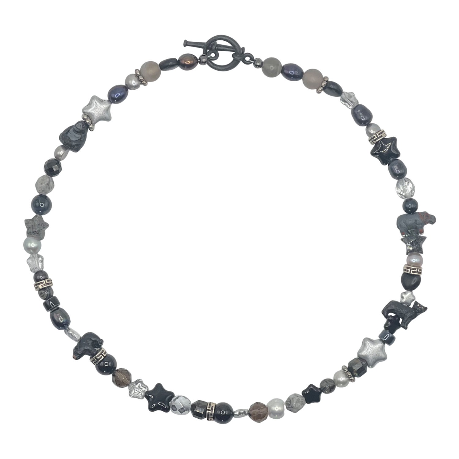 Men's Black / Silver Lavish Necklace Cloud Haven