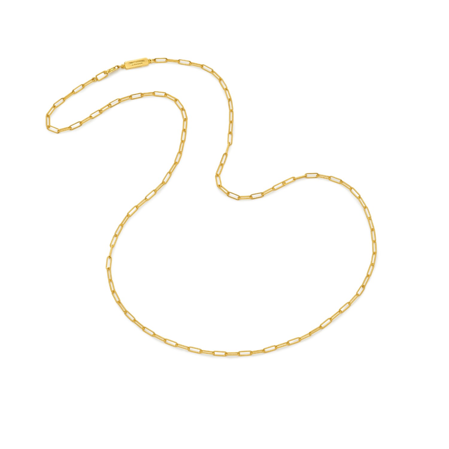 Men's Rectangular Chain Necklace In Gold Northskull