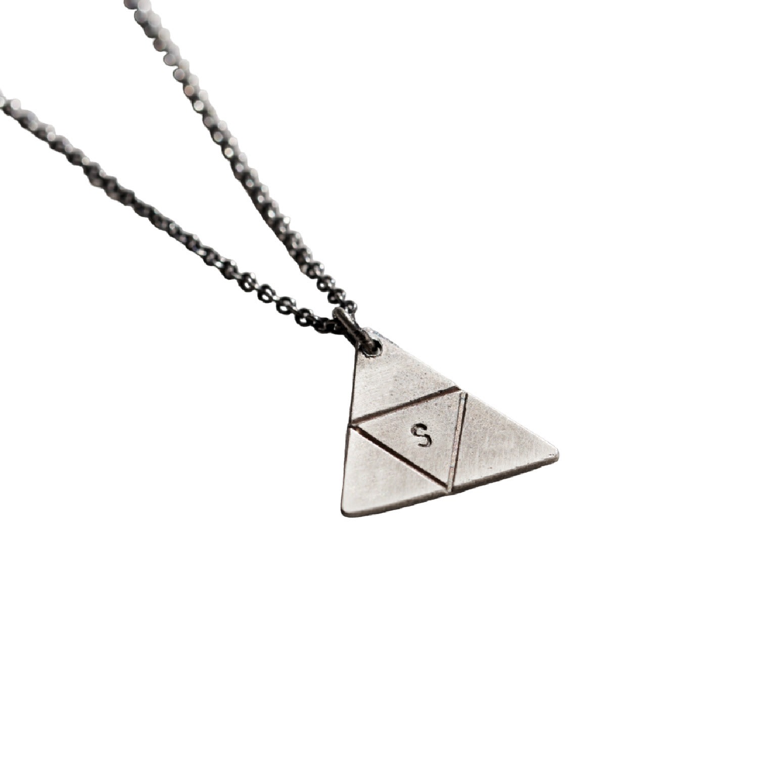Sterling Silver Men's Prism Necklace Posh Totty Designs
