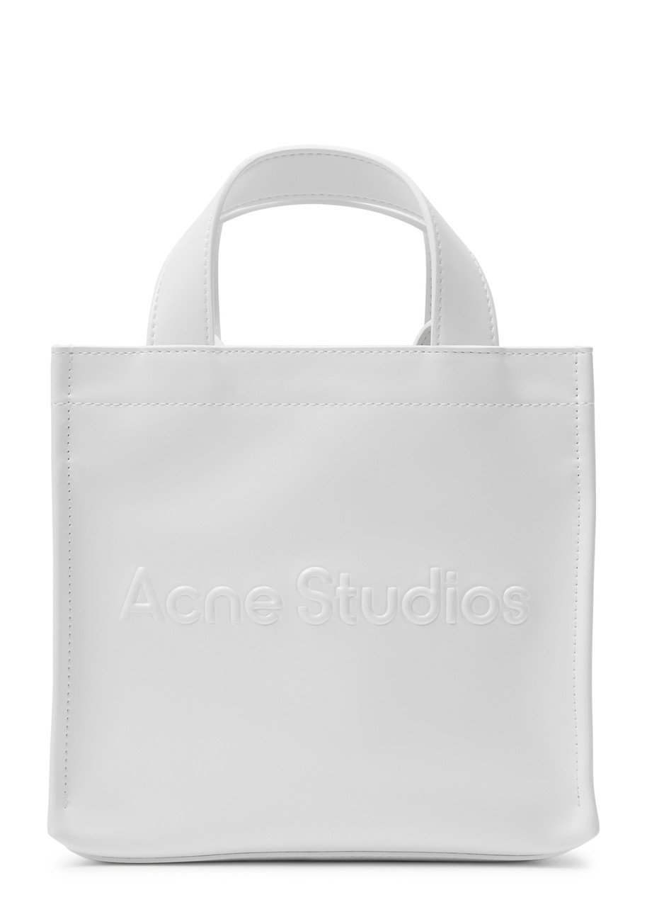 Acne Studios Mini Patent Faux Leather Tote - White