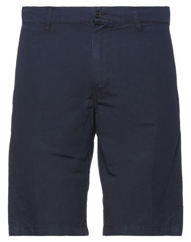 Aspesi Man Shorts & Bermuda Shorts Midnight blue Size 36 Cotton, Linen
