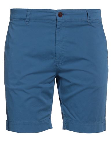 Barbour Man Shorts & Bermuda Shorts Slate blue Size 36 Cotton, Elastane