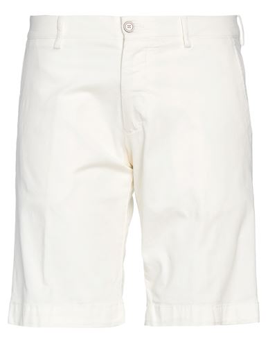 Berwich Man Shorts & Bermuda Shorts Ivory Size 36 Cotton, Elastane