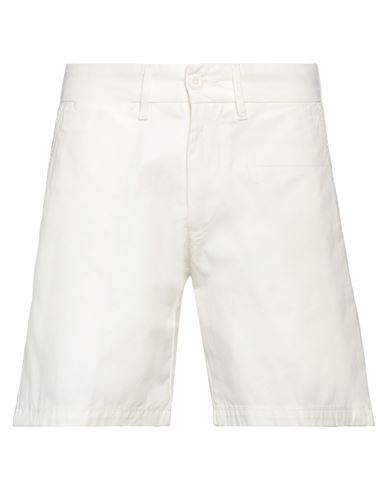Carhartt Work In Progress Man Shorts & Bermuda Shorts Ivory Size 30 Cotton
