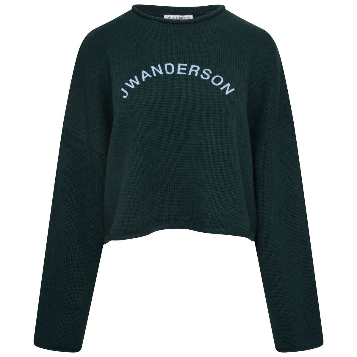 Cropped Arch Logo Jumper S Forest Green