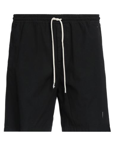 Department 5 Man Shorts & Bermuda Shorts Black Size L Cotton, Elastane