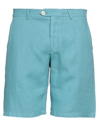 Drumohr Man Shorts & Bermuda Shorts Sky blue Size M Linen