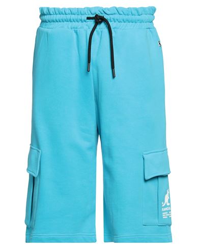 Kangol Man Shorts & Bermuda Shorts Azure Size XL Cotton