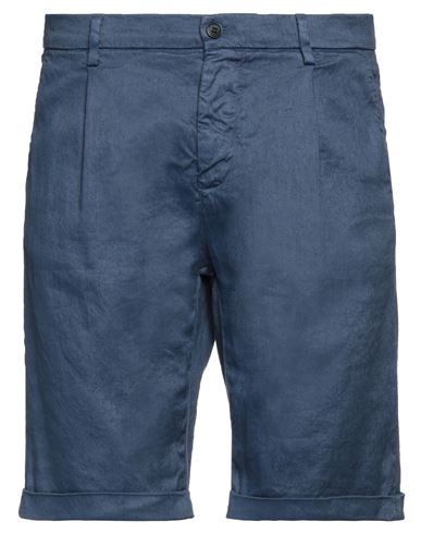 Mason's Man Shorts & Bermuda Shorts Blue Size 30 Linen, Cotton, Elastane